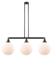 Innovations Lighting 213-OB-G201-12-LED - Beacon - 3 Light - 44 inch - Oil Rubbed Bronze - Stem Hung - Adjustable Island Light