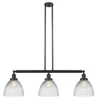 Innovations Lighting 213-OB-G222-LED - Seneca Falls - 3 Light - 39 inch - Oil Rubbed Bronze - Stem Hung - Adjustable Island Light