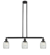 Innovations Lighting 213-OB-G302-LED - Colton - 3 Light - 38 inch - Oil Rubbed Bronze - Stem Hung - Adjustable Island Light