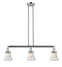 Innovations Lighting 213-PC-G194-LED - Bellmont - 3 Light - 39 inch - Polished Chrome - Stem Hung - Adjustable Island Light
