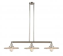 Innovations Lighting 213-PN-MFR-PN-12-LED - Appalachian - 3 Light - 45 inch - Polished Nickel - Stem Hung - Adjustable Island Light
