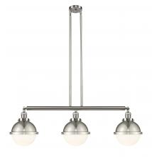 Innovations Lighting 213-SN-HFS-81-SN-LED - Hampden - 3 Light - 42 inch - Brushed Satin Nickel - Stem Hung - Adjustable Island Light