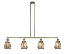 Innovations Lighting 214-AB-G146-LED - Chatham - 4 Light - 51 inch - Antique Brass - Stem Hung - Adjustable Island Light