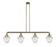Innovations Lighting 214-AB-G664-7-LED - Bullet - 4 Light - 50 inch - Antique Brass - Stem Hung - Adjustable Island Light