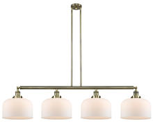 Innovations Lighting 214-AB-G71-L-LED - Bell - 4 Light - 54 inch - Antique Brass - Stem Hung - Adjustable Island Light