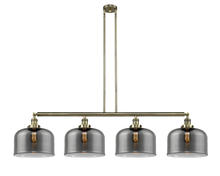Innovations Lighting 214-AB-G73-L-LED - Bell - 4 Light - 54 inch - Antique Brass - Stem Hung - Adjustable Island Light