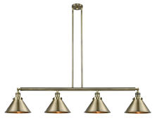 Innovations Lighting 214-AB-M10-AB-LED - Briarcliff - 4 Light - 55 inch - Antique Brass - Stem Hung - Adjustable Island Light