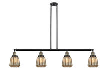 Innovations Lighting 214-BAB-G146-LED - Chatham - 4 Light - 51 inch - Black Antique Brass - Stem Hung - Adjustable Island Light