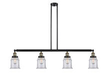 Innovations Lighting 214-BAB-G182-LED - Canton - 4 Light - 51 inch - Black Antique Brass - Stem Hung - Adjustable Island Light