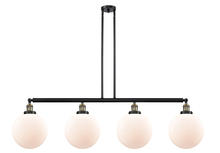 Innovations Lighting 214-BAB-G201-10-LED - Beacon - 4 Light - 54 inch - Black Antique Brass - Stem Hung - Adjustable Island Light
