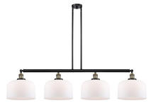 Innovations Lighting 214-BAB-G71-L-LED - Bell - 4 Light - 54 inch - Black Antique Brass - Stem Hung - Adjustable Island Light