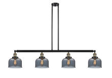 Innovations Lighting 214-BAB-G73-LED - Bell - 4 Light - 53 inch - Black Antique Brass - Stem Hung - Adjustable Island Light