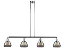 Innovations Lighting 214-PC-G173-LED - Fulton - 4 Light - 51 inch - Polished Chrome - Stem Hung - Adjustable Island Light