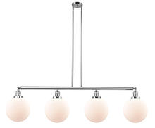 Innovations Lighting 214-PC-G201-10-LED - Beacon - 4 Light - 54 inch - Polished Chrome - Stem Hung - Adjustable Island Light