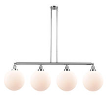 Innovations Lighting 214-PC-G201-12-LED - Beacon - 4 Light - 56 inch - Polished Chrome - Stem Hung - Adjustable Island Light
