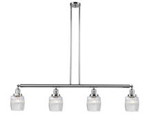 Innovations Lighting 214-PC-G302-LED - Colton - 4 Light - 50 inch - Polished Chrome - Stem Hung - Adjustable Island Light