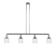 Innovations Lighting 214-PC-G513-LED - Bell - 4 Light - 50 inch - Polished Chrome - Stem Hung - Adjustable Island Light