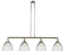 Innovations Lighting 214-PN-G222-LED - Seneca Falls - 4 Light - 51 inch - Polished Nickel - Stem Hung - Adjustable Island Light