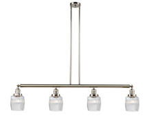 Innovations Lighting 214-PN-G302-LED - Colton - 4 Light - 50 inch - Polished Nickel - Stem Hung - Adjustable Island Light