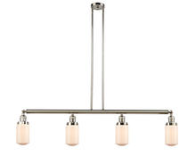 Innovations Lighting 214-PN-G311-LED - Dover - 4 Light - 49 inch - Polished Nickel - Stem Hung - Adjustable Island Light