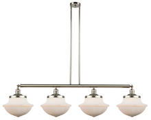 Innovations Lighting 214-PN-G541-LED - Oxford - 4 Light - 54 inch - Polished Nickel - Stem Hung - Adjustable Island Light