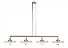 Innovations Lighting 214-PN-MFR-PN-12-LED - Appalachian - 4 Light - 57 inch - Polished Nickel - Stem Hung - Adjustable Island Light