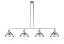 Innovations Lighting 214-SN-HFS-81-SN-LED - Hampden - 4 Light - 54 inch - Brushed Satin Nickel - Stem Hung - Adjustable Island Light