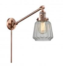  237-AC-G142 - Chatham - 1 Light - 8 inch - Antique Copper - Swing Arm