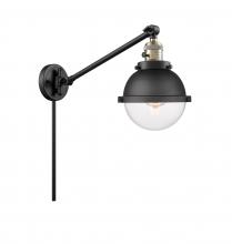 Innovations Lighting 237-BAB-HFS-62-BK-LED - Hampden - 1 Light - 7 inch - Black Antique Brass - Swing Arm