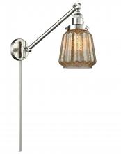 Innovations Lighting 237-SN-G146-LED - Chatham - 1 Light - 8 inch - Brushed Satin Nickel -Adjustable Swing Arm
