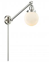 Innovations Lighting 237-SN-G201-6-LED - Beacon - 1 Light - 6 inch - Brushed Satin Nickel -Adjustable Swing Arm