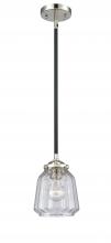  284-1S-BPN-G142 - Chatham - 1 Light - 7 inch - Black Polished Nickel - Cord hung - Mini Pendant