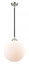 Innovations Lighting 284-1S-BPN-G201-12-LED - Beacon - 1 Light - 12 inch - Black Polished Nickel - Cord hung - Mini Pendant