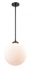 Innovations Lighting 284-1S-OB-G201-12-LED - Beacon - 1 Light - 12 inch - Oil Rubbed Bronze - Cord hung - Mini Pendant