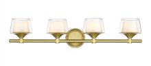 Innovations Lighting 311-4W-SG-CLW-LED - Laguna - 4 Light - 33 inch - Satin Gold - Bath Vanity Light