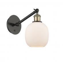 Innovations Lighting 317-1W-BAB-G101-LED - Belfast - 1 Light - 6 inch - Black Antique Brass - Adjustable Sconce