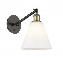 Innovations Lighting 317-1W-BAB-GBC-81-LED - Berkshire - 1 Light - 8 inch - Black Antique Brass - Adjustable Sconce