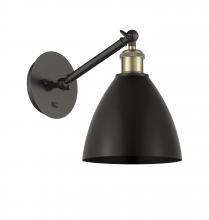 Innovations Lighting 317-1W-BAB-MBD-75-BK-LED - Bristol - 1 Light - 8 inch - Black Antique Brass - Adjustable Sconce