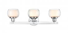 Innovations Lighting 330-3W-PC-CLW-LED - Cairo - 3 Light - 24 inch - Polished Chrome - Bath Vanity Light
