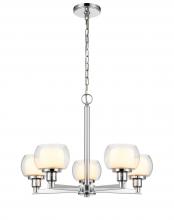 Innovations Lighting 330-5CR-PC-CLW-LED - Cairo - 5 Light - 20 inch - Polished Chrome - Chain Hung - Chandelier