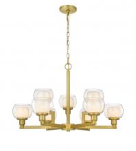 Innovations Lighting 330-9CR-SG-CLW-LED - Cairo - 9 Light - 30 inch - Satin Gold - Chain Hung - Chandelier