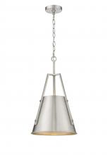 Innovations Lighting 382-1S-SN-M382-12-SN-LED - Luxor - 1 Light - 12 inch - Brushed Satin Nickel - Chain Hung - Mini Pendant