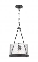 Innovations Lighting 383-1S-BK-G383C-12CL-LED - Marissa - 1 Light - 12 inch - Matte Black - Chain Hung - Mini Pendant