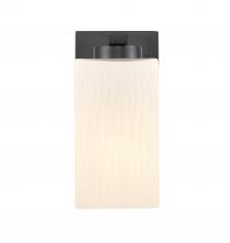 Innovations Lighting 419-1W-BK-W-LED - Juneau - 1 Light - 5 inch - Matte Black - Bath Vanity Light