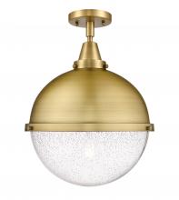 Innovations Lighting 447-1C-BB-HFS-124-BB-LED - Hampden - 1 Light - 13 inch - Brushed Brass - Flush Mount