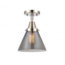 Innovations Lighting 447-1C-PN-G43-LED - Cone - 1 Light - 8 inch - Polished Nickel - Flush Mount