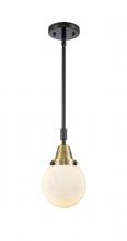 Innovations Lighting 447-1S-BAB-G201-6-LED - Beacon - 1 Light - 6 inch - Black Antique Brass - Mini Pendant