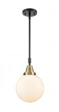 Innovations Lighting 447-1S-BAB-G201-8-LED - Beacon - 1 Light - 8 inch - Black Antique Brass - Mini Pendant