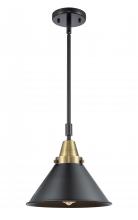 Innovations Lighting 447-1S-BAB-M10-BK-LED - Briarcliff - 1 Light - 10 inch - Black Antique Brass - Mini Pendant