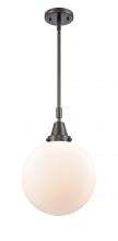 Innovations Lighting 447-1S-OB-G201-10-LED - Beacon - 1 Light - 10 inch - Oil Rubbed Bronze - Mini Pendant